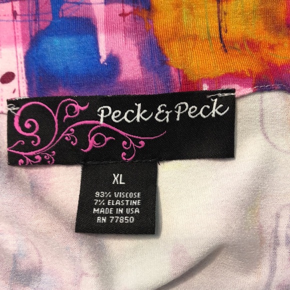 Peck & Peck Multicolor Round Neck Top - Picture 6 of 7